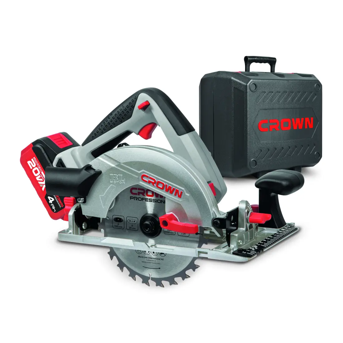 Crown Безжичен Секач за Иверка 20v-4ah 165mm Ct25002-165hx-4 Bmc