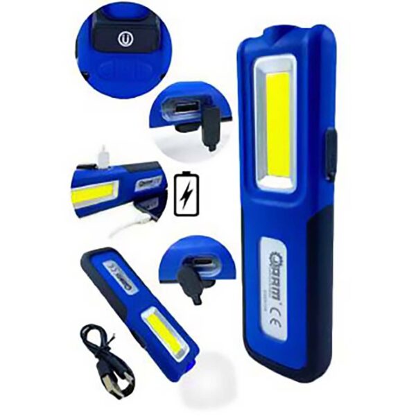 Лед светилка што се полни COB + Spot + Power Bank 420 LUMEN 4400 mAH