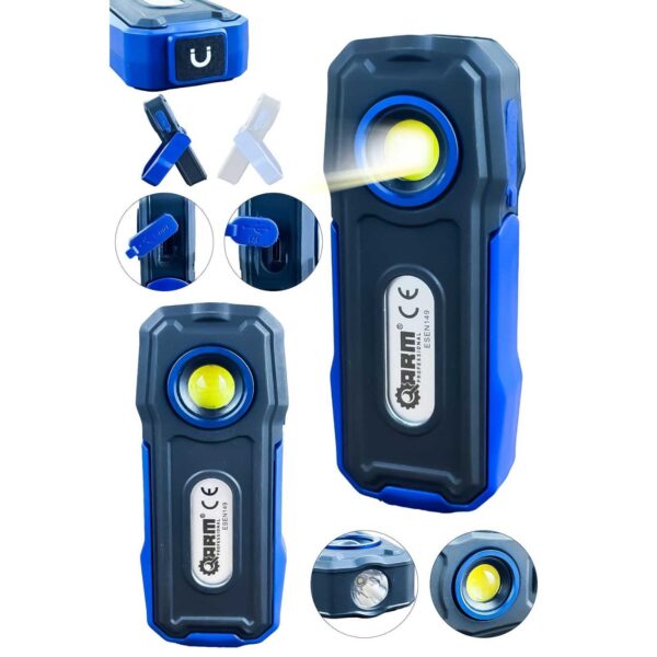 Лед светилка на полнење COB + Spot + Power Bank 350 LUMEN 2000 mAH